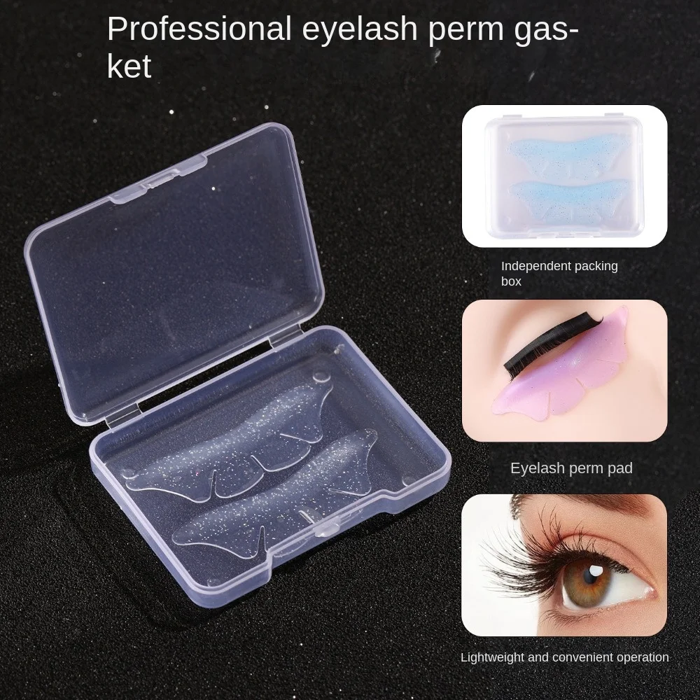 Almofadas permanentes de cílios de silicone em forma de glitter almofadas de levantamento de cílios reutilizáveis extensão de cílios perming hastes modeladoras