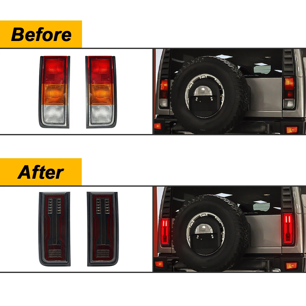 車用ブレーキおよびリアライトキット,ハマーh2 suv 2003-2009用