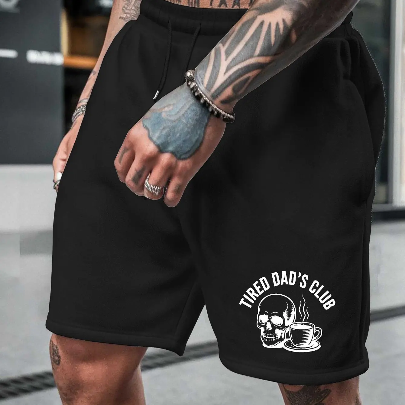 

Летние мужские повседневные шорты с принтом черепа, дышащая, приятная для кожи ткань, стильные, универсальные, подходят для занятий спортом и повседневной носки.