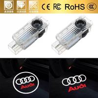 2pcs Car Welcome Lamp For Audi A1 A3 8P 8V A4 A5 A6 A7 A8 Q3 Q5 Q7 Q8 RS RS3 RS4 RS5