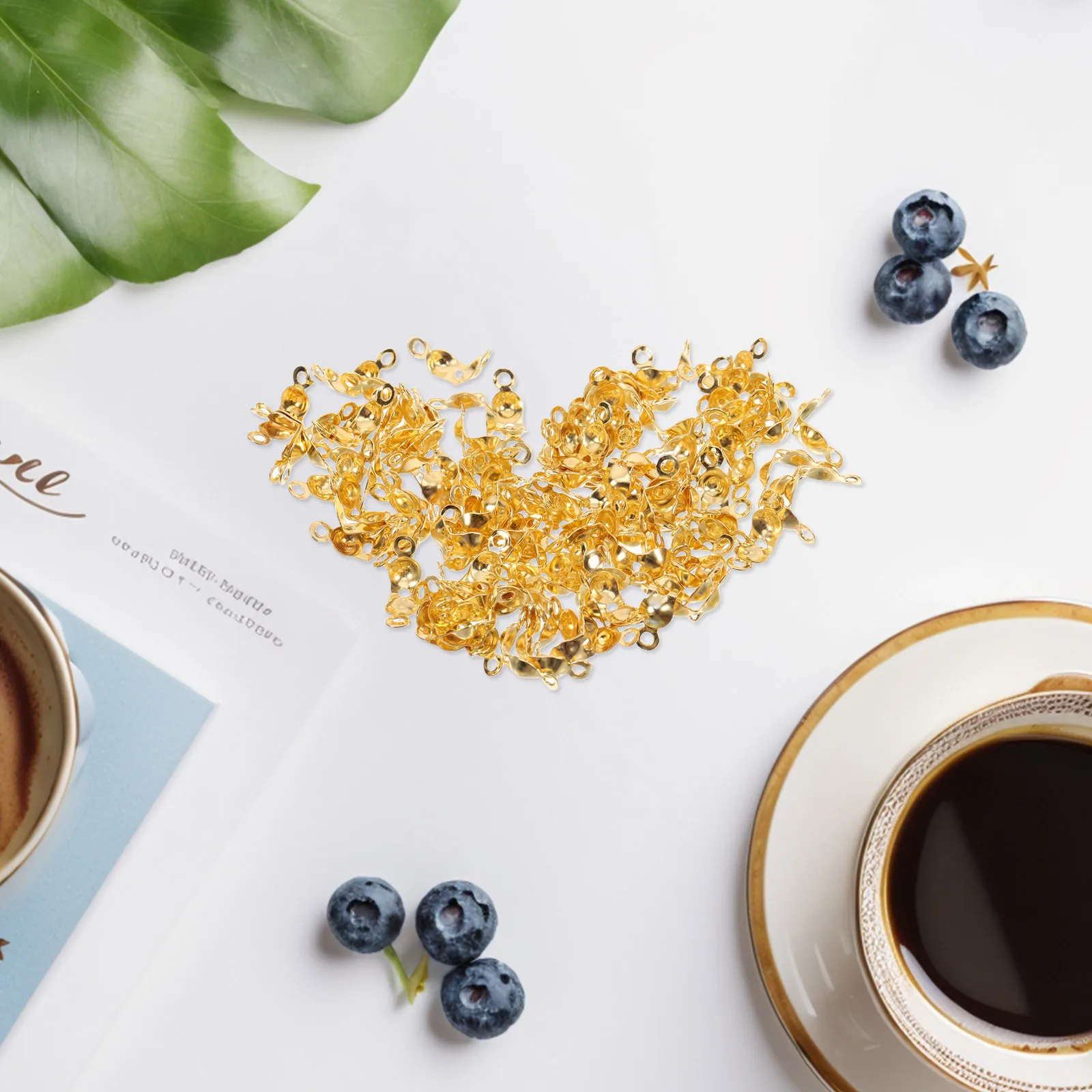 1000 stks Mini Metalen Kraal Sluiting Voor Sieraden Maken Zilver Vergulde Diy Accessoires Handtas Gesp Craft Supply Ijzeren Ketting clip