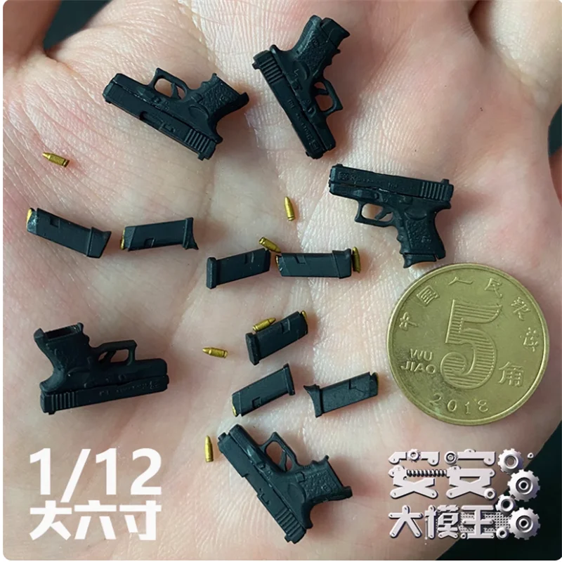 

1/12 Scale Soldier Scene Props G26 Weapon Set Accessories Resin Model Toy For 6'' Action Figure Body In Stock