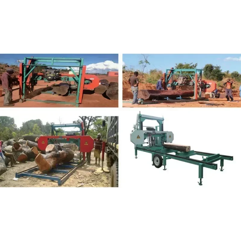 Portable Wood Sawmill Band Saw Wood Working Band Saw Mills Log Cutting Machine