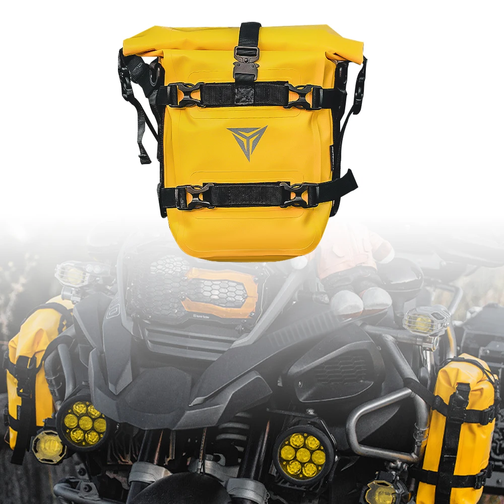 2PCS Motorrad Stoßstangen Tasche Wasserdichte 5L-8L Motorrad Seite Rahmen Tasche Motorrad Crash Bar Tasche Universal Werkzeuge Lagerung tasche – Detail 15
