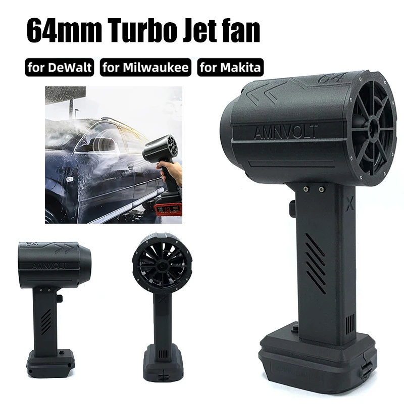 

Handheld Ducted Turbofan 64mm Brushless Motor Jet Fan 1600g Thrust Car Washer High Power Dust Blower Keyboard Cleaning Tool