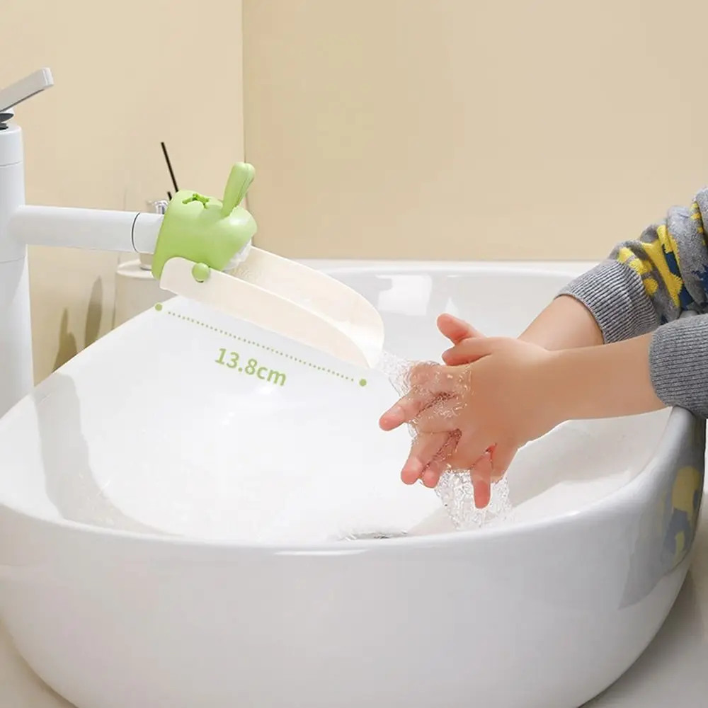 New Children Bathroom Rabbit Tap Faucet Extender Water-saving Cartoon Kids Baby Wash-hand Faucet Extension Bathroom Accessories