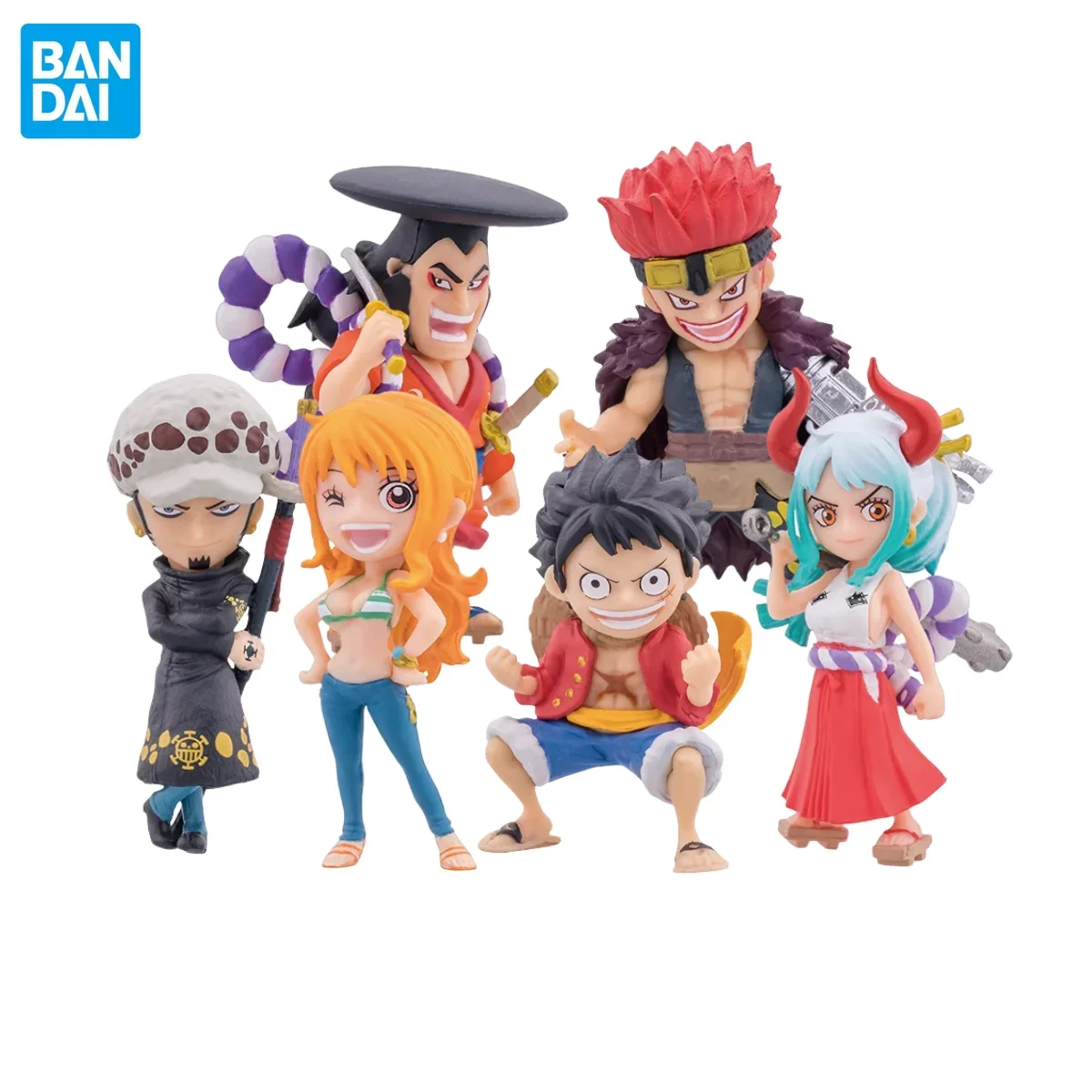 In Stock Bandai Original ONE PIECE Gashapon Vo.1 Devil's Fruit Luffy Nami Law Eustass Kid Yamato Kozuki Oden Anime Figures Gifts