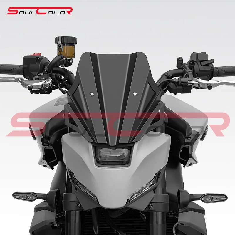 دراجة نارية سوداء الزجاج الأمامي ماتيل الرياضة الزجاج الأمامي قناع يناسب MT-09 2024 2025 mt09 SP Y-AMT 24-25 MT09 y-amt GEN4