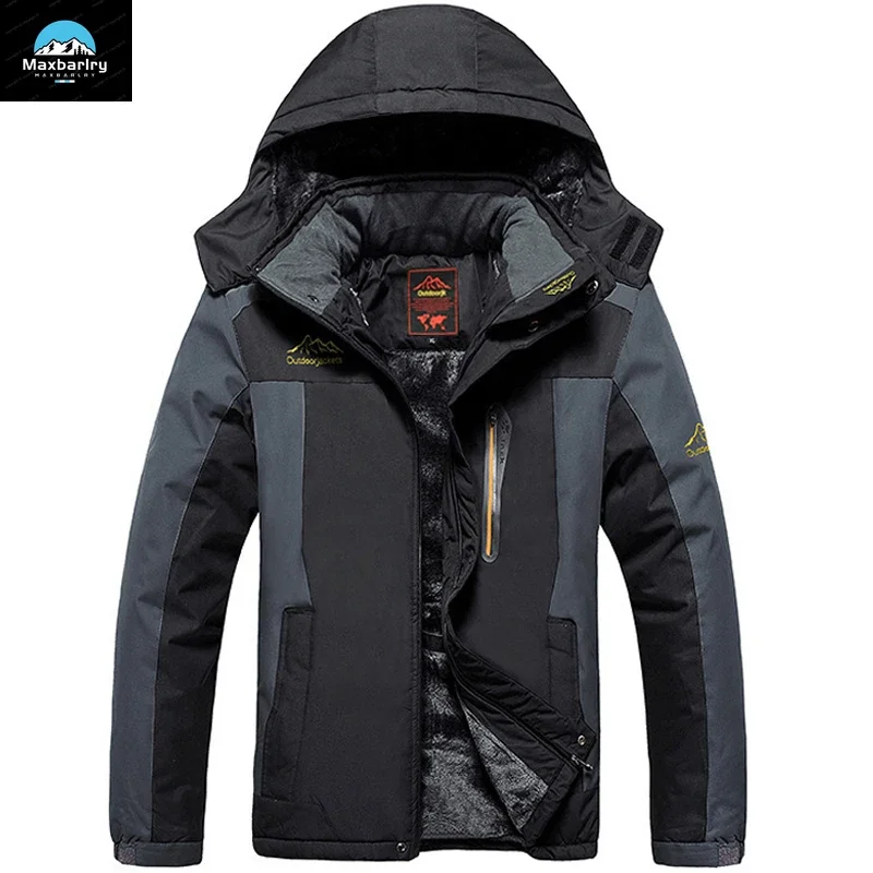 7XL 8xl 9xl Winter Parka Men Windbreak Plus Thick Warm Windproof Fur Coats Male Ski Hooded Anorak Jackets Men's Winter Jackets