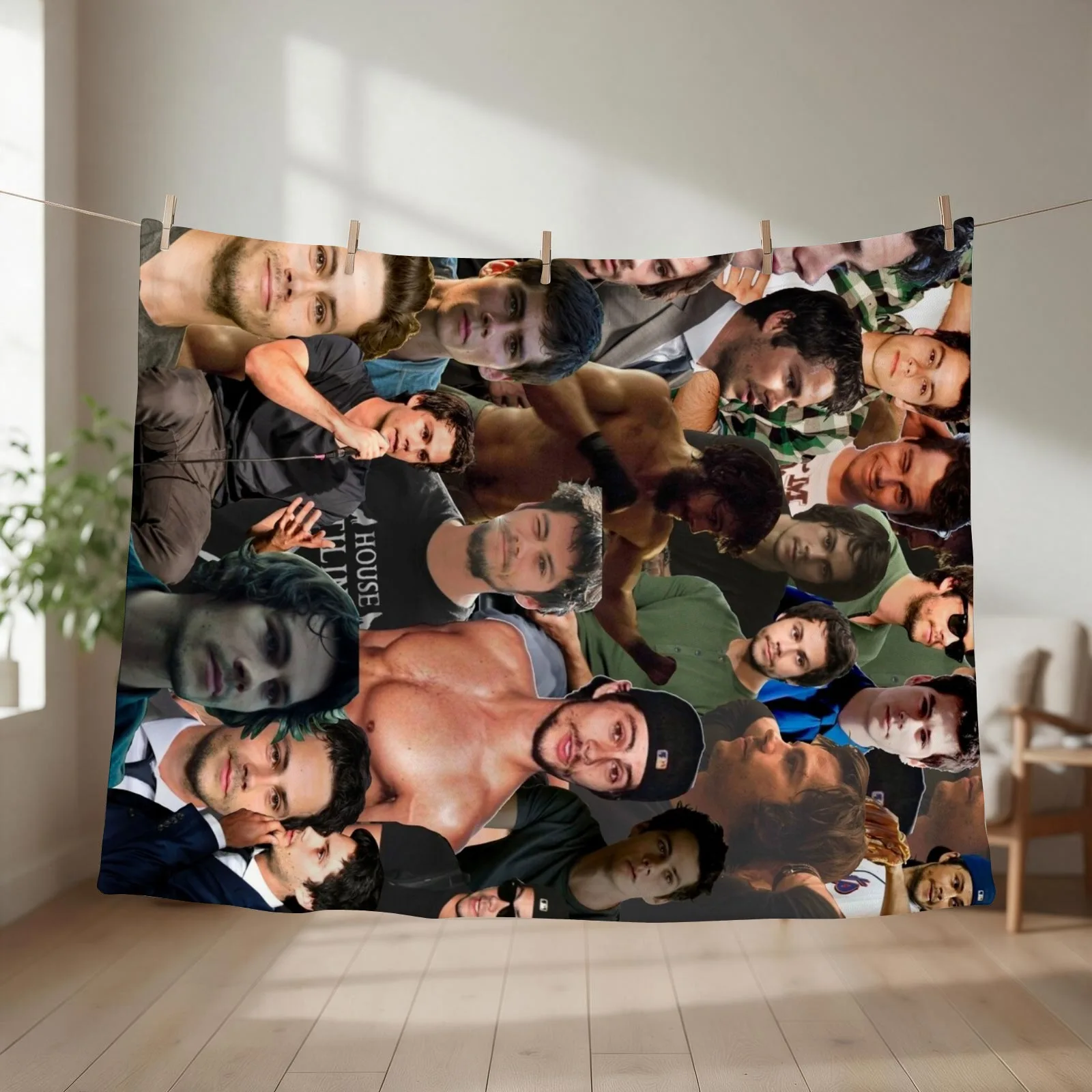 Dylan O’Brien Photo Collage Throw Blanket