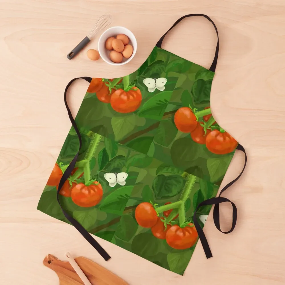 

Tomato Garden Apron Barista Women's Home Clothes Things For The Home for women with pocket Apron