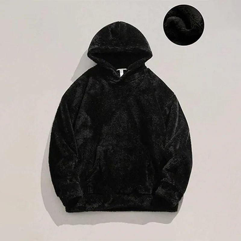 

Furry Hooded Sweatshirt Comfortable Oversized Hoodie Female Spring Summer Autumn Fashion Streetwear Animal Patterned Crewneck