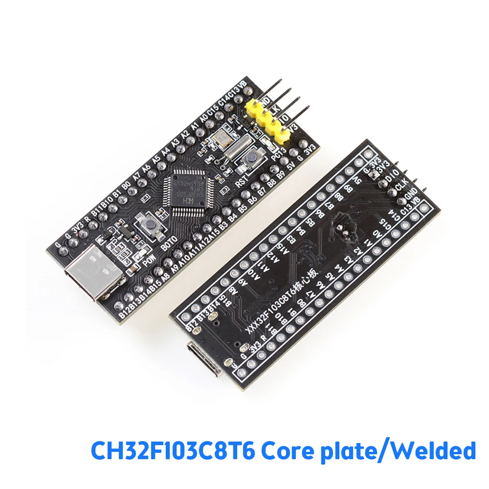 CH32F103C8T6 STM32F103C8T6 STM32F103C6T6 ARM  Minimum System Development Board Module Type-C Embedded Microcontroller Breadboard