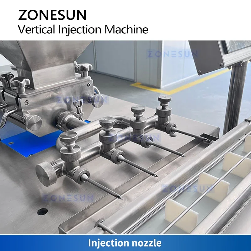 Zonesun Pastry Filling Machine Croissant Filler Machinery Bakery Filling Equipment Sauce Injection Machine ZS-CZI3