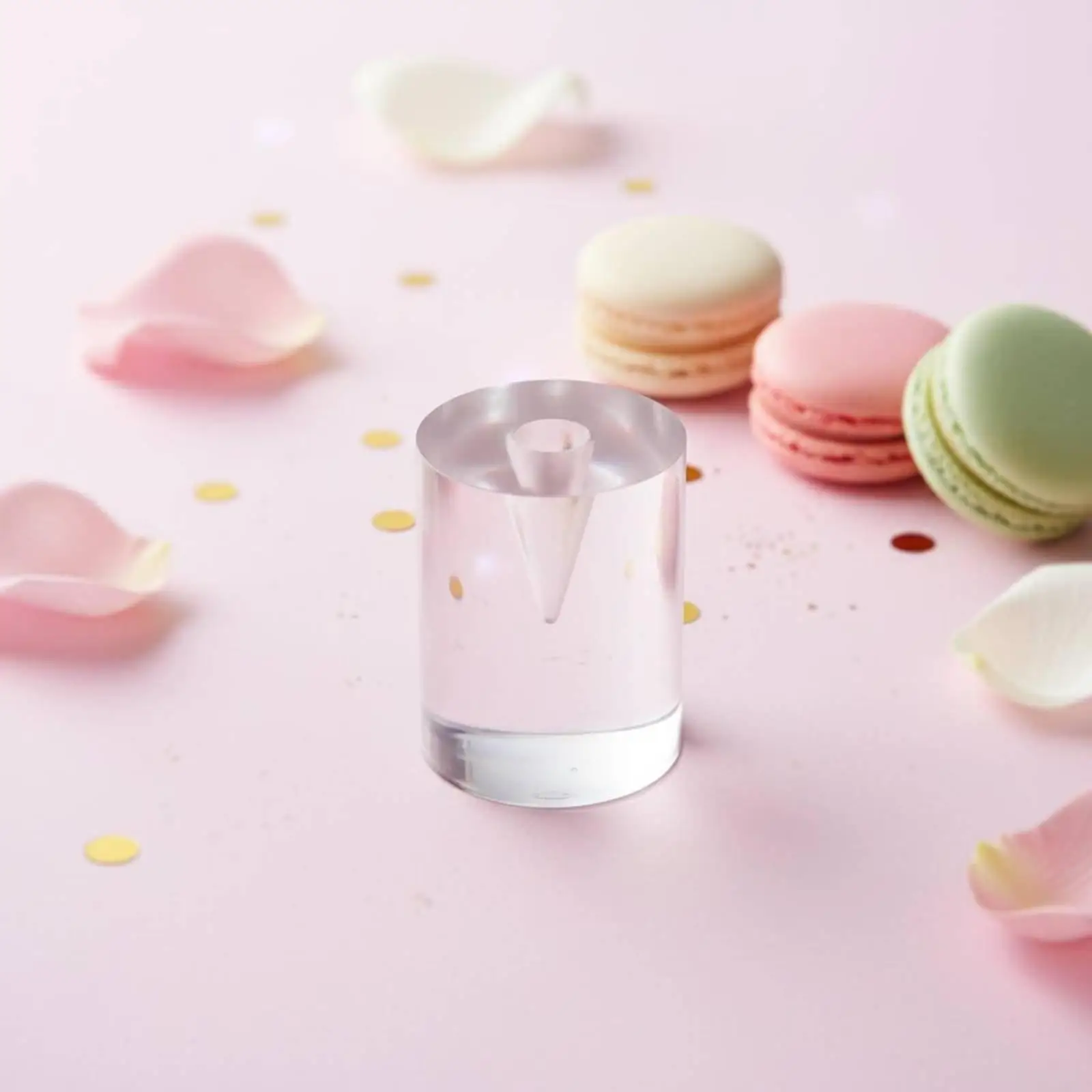 Acrylic Dessert Stand Sleek Ice Cream Cone Holder Stable Display Rack for Wedding Party Catering Use