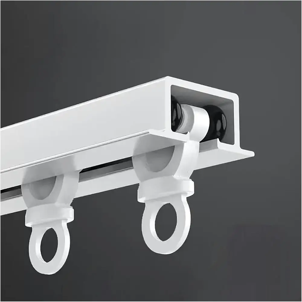 

Curtains Track Set, Curtain Rail, Hidden Recessed Curtain Track Ceiling Mount, Ceiling Shower Curtain Tracks, Privacy in Open Ro