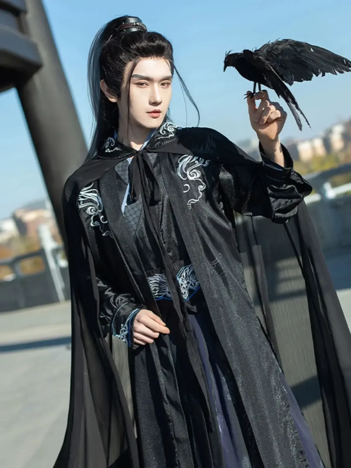 

Chinese Hanfu Costume Men&Women Halloween Carnival Cosplay Costume Party Outfit Ancient Embroidery Hanfu Dress Plus Size 3XL