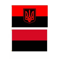 Red Black Flag Ukrainian Flag Glory Ukraine Banner Outdoor For Decor 90x150cm Polyester
