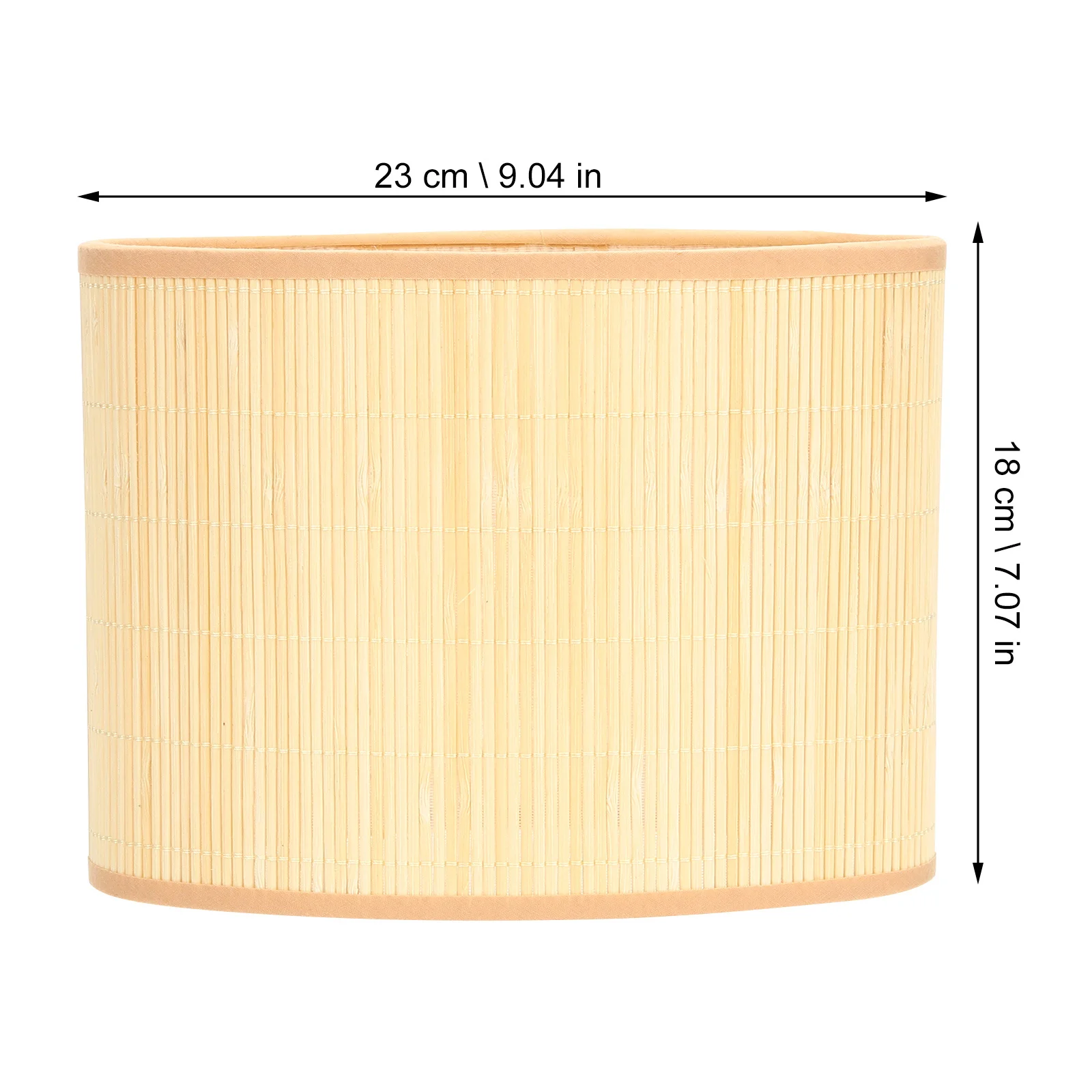 

Oval Bamboo Lamp Shade Rustic Replacement Cover for Bedside Table Floor Desk Lamp Accessories Bamboo Lampshade