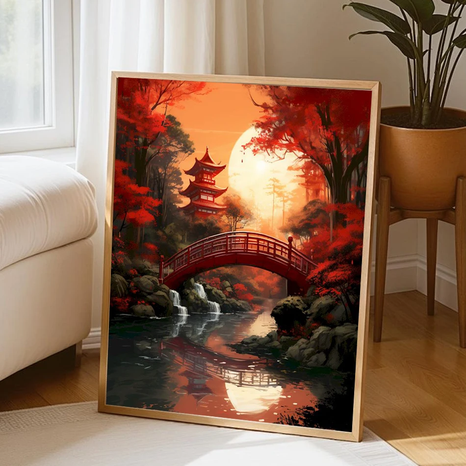 

SDOYUNO Painting By Numbers With Frame Retro architecture Landscape Scenery Paint Kit Adult Coloring Art Supplies Original Gifts