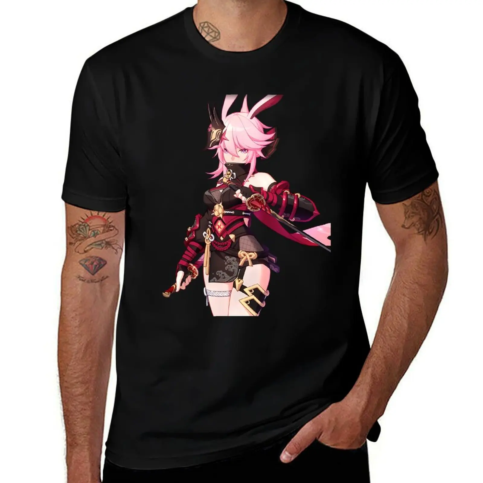 

Honkai Impact 3rd Yae Sakura Darkbolt Jonin T-Shirt cotton t shirts man 100% funny t shirts cotton man t shirt designer T-Shirt