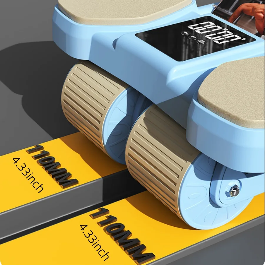Auto-rebound Belly Roller Elbow Support Abdominal Wheel Belly Roller Plank Support Lean Ab Training Wheel Abs
