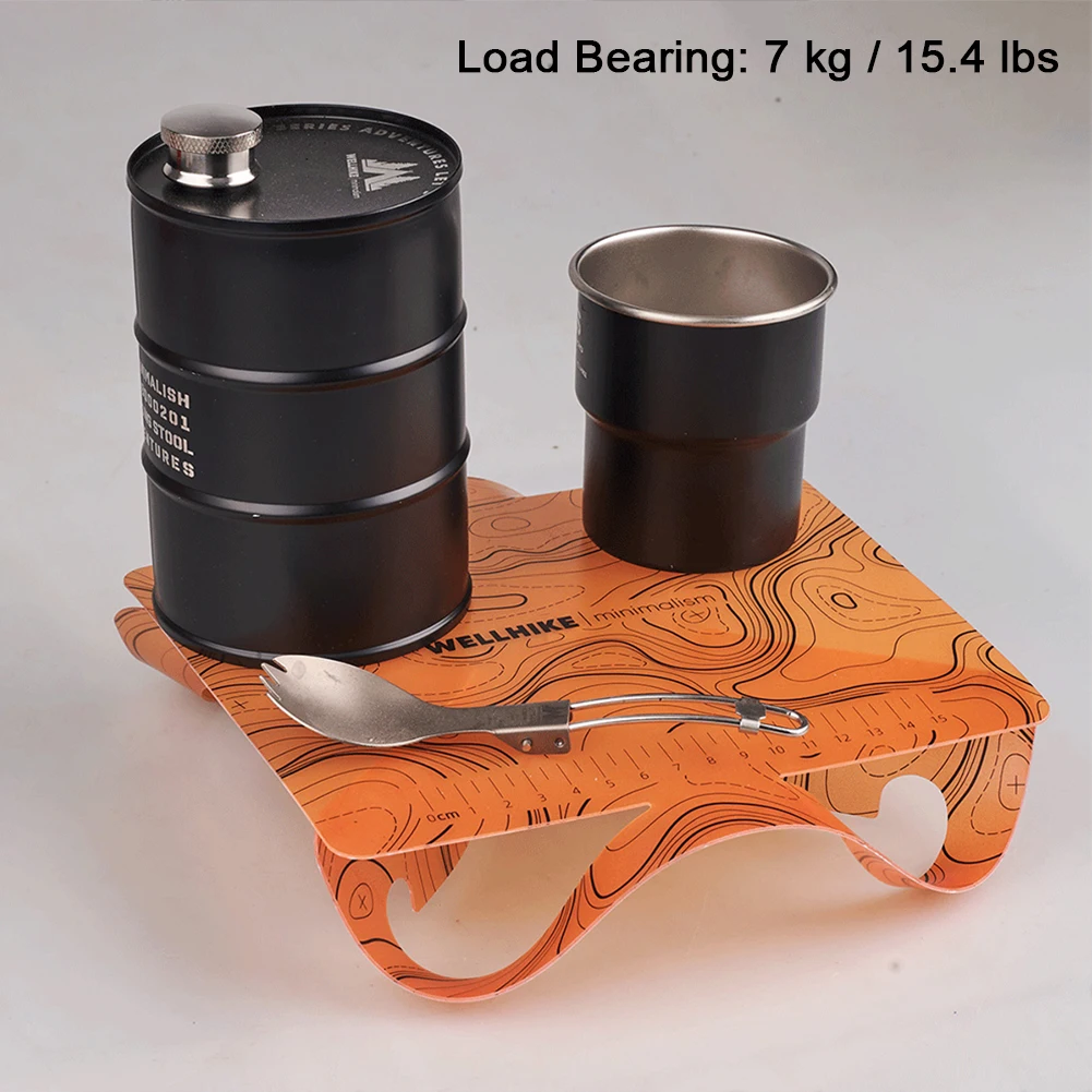 

68g Mini PP Foldable Table Portable Ultralight for Outdoor Camping, Tent, Hiking, Fishing, Heat-Resistant, Easy Setup and Cleanu