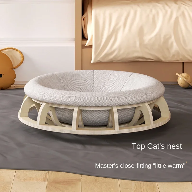 Gyro Cat Nest for All Seasons, Universal Pet Cabin, Sleeping Mat, Cat Beds, Warm Supplies, Internet Celebrity, Winter