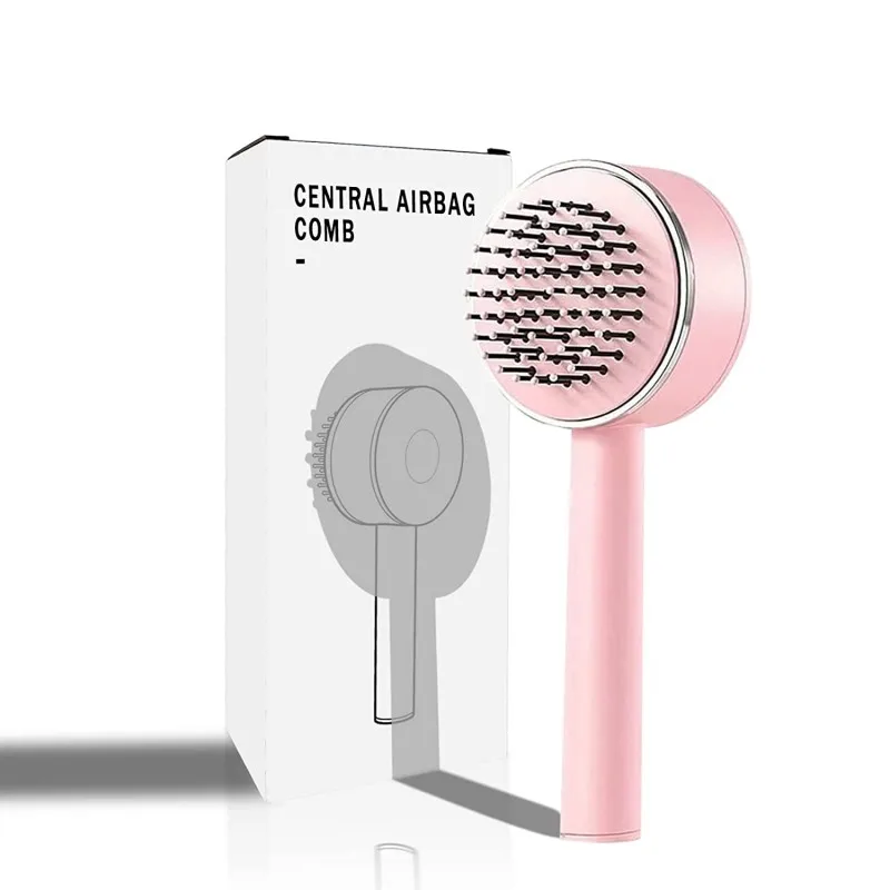 3D Air Cushion Comb Central Airbag Hair Brush Women Scalp Massage Comb One-key Cleaning Hair Comb for Women Curly Straight Hair