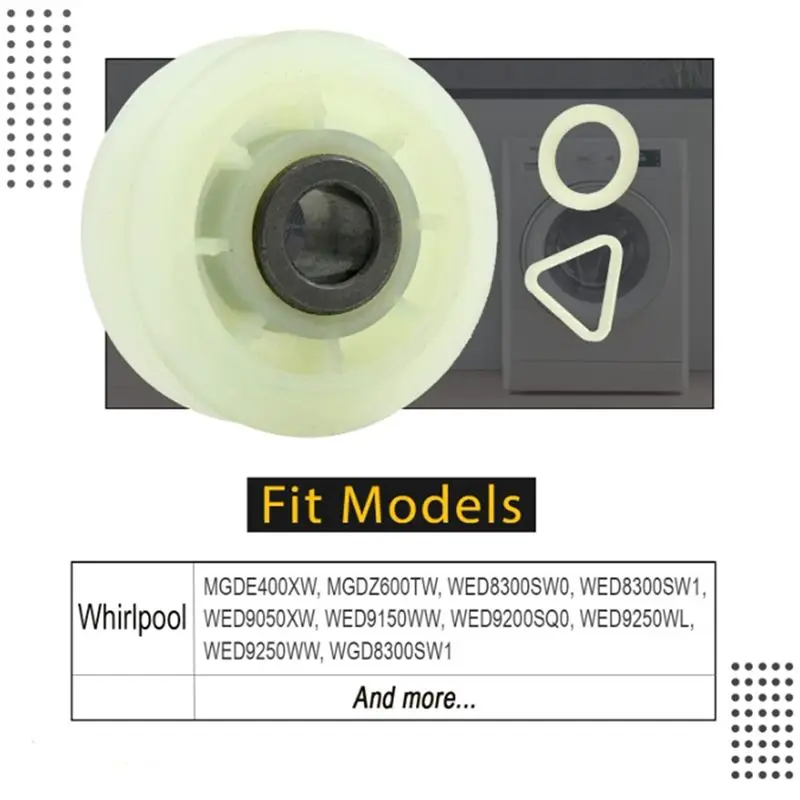 NEWABMK 10PCS 279640 Dryer Idler Pulley Replacement for & Dryers -Replaces 3388672 697692 AP3094197 W10468057