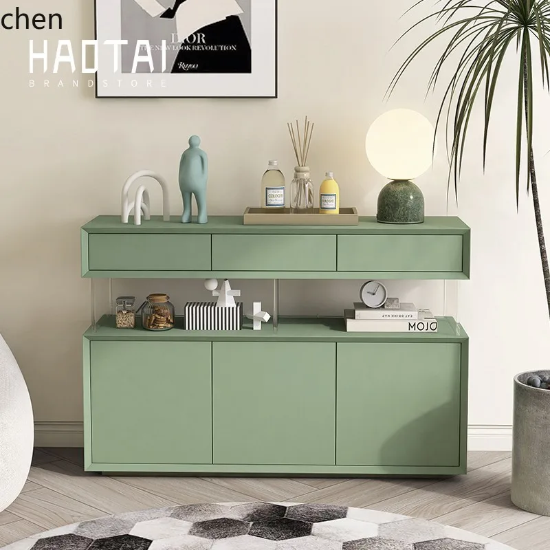 

CP minimalist paint suspension feeling simple modern entrance foyer entrance solid wood storage locker
