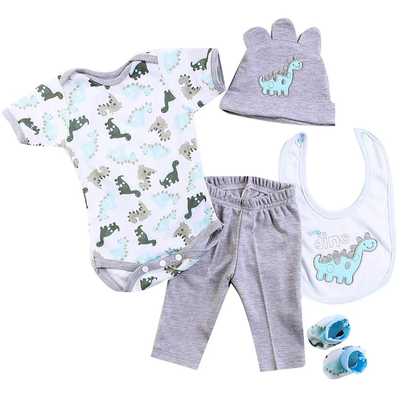 Vestiti per bambole rinate Vestito per abbigliamento per bambina per 50-55 cm come vere bambole appena nate 0-3 mesi Kit per bambole per bambini Accessori