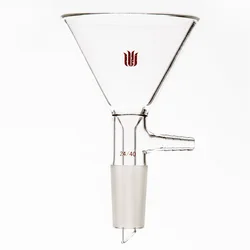 SYNTHWARE Grinding funnel, φ50mm φ75mm φ90mm, Male joint 14/20 19/22 24/40, Borosilicate glass triangular funnel