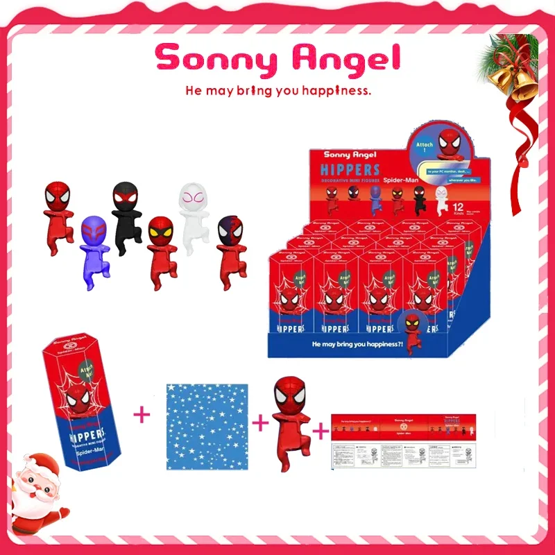 Sonny Angel Spider-Man Series Blind Box Surprise Peripheral Toys Mini Cute Anime Figures Customized Model Toy Kid Christmas Gift