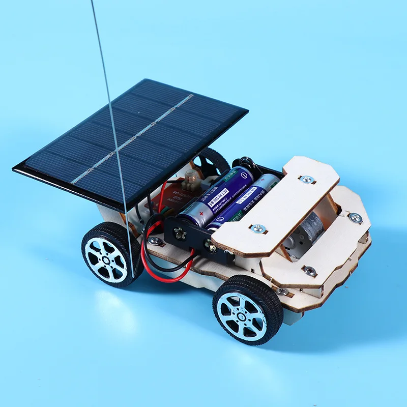 جديد الشمسية اللاسلكية التحكم عن بعد سيارة طلاب المدارس الابتدائية التكنولوجيا إنتاج صغير لتقوم بها بنفسك تجربة علمية اختراع صغير