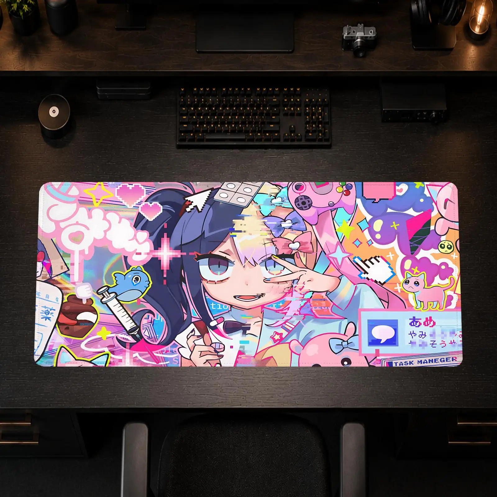 Cool Needy Girl Overdose Mouse Pad Gaming office Non-slip Desk Mat Diy Mousepad Large Game Keyboard overlock