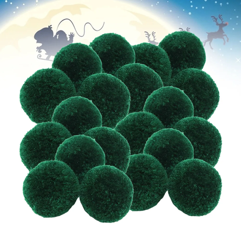 

100pcs Diy Ball Decor Toddlers Ball Playthings Wooden Kids For Toddlers Manual Diy Material Holiday Party Gift Dark Green