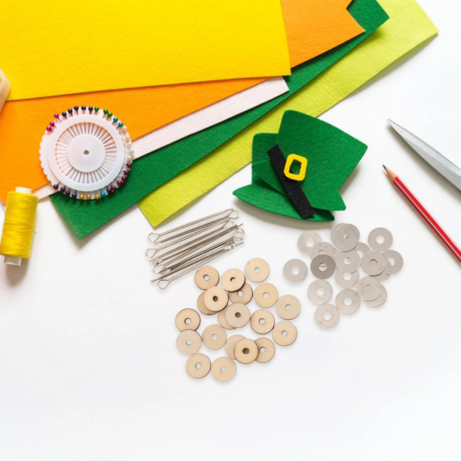 

20 Sets Wooden Joint Accessories Joints Diy Making Supplies Screws Bear Bamboo Kit Flexible