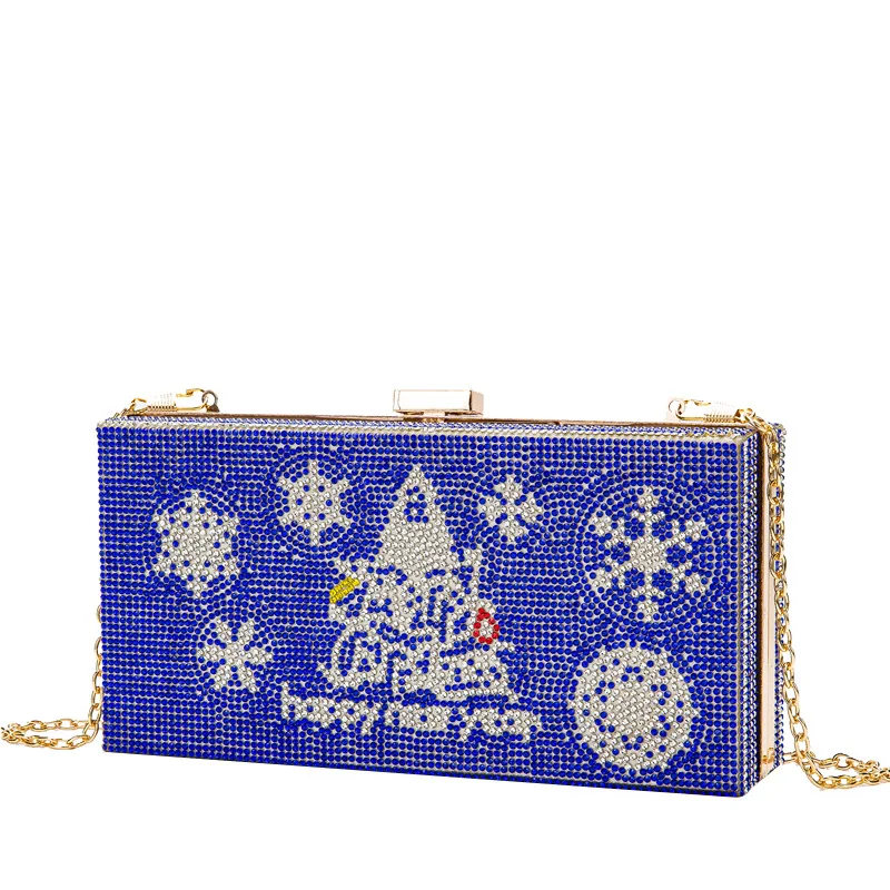 

Рождественская елка с бриллиантами, сумка для ужина, цепочка через плечо, вечерние праздничные банкетные клатчи, Bolsos De Lujo Mujer Marcas Famosas
