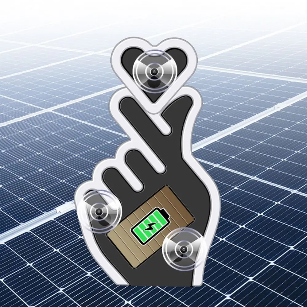 Gifts Solar-powered Hand Heart Neon Light Wireless DIY LED Heart-shaped Light Warning Light Decorative Light