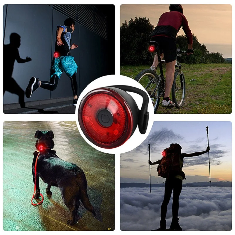 Bicycle Light MTB Bike Night Riding Warning Light Bike Seatpost Taillight Bicycle Rear Light Lamp Lantern Bicycle Accessories