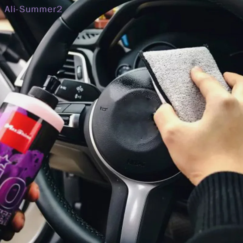 【Summer2】Double Side Car Interior Scrubbing Sponge For Leather Interior Car Wash Pad No Scratch Car Microfiber Scrubbing Sponge