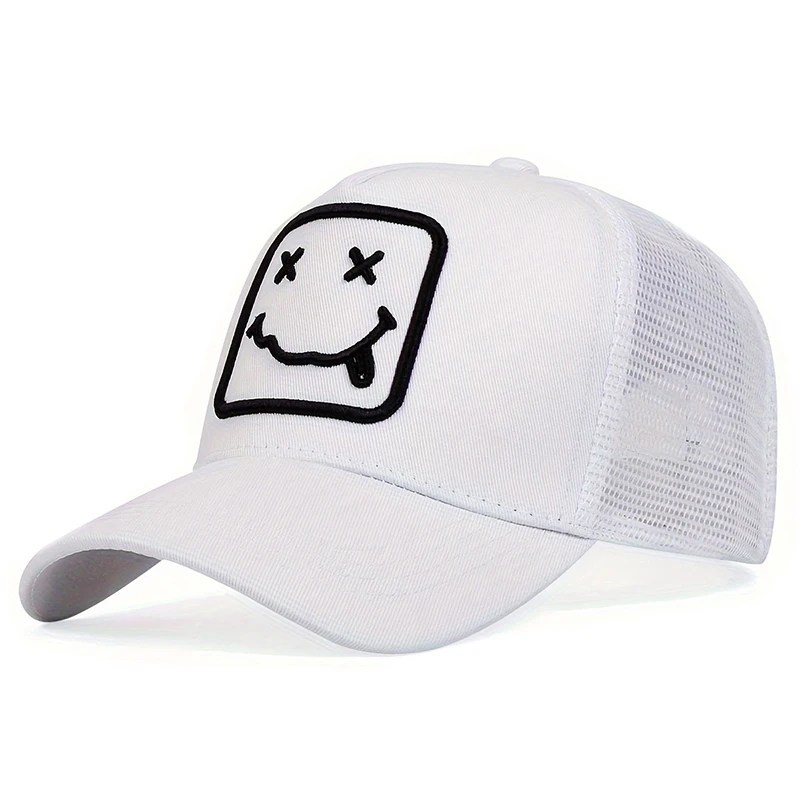 Unisex XX Tongue Sticking Embroidery Baseball Net Caps Spring Summer Outdoor Adjustable Casual Hats Sunscreen Hat