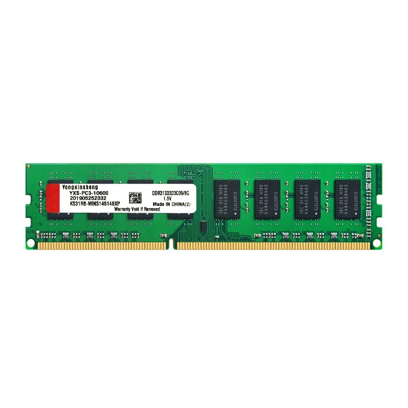 Yongxinsheng-Mémoire de serveur d'ordinateur, modèle DDR3, capacité 2 Go 4 Go 8 Go, fréquence d'horloge 1600mhz successive, ram pc3 12800u, mémoire universelle