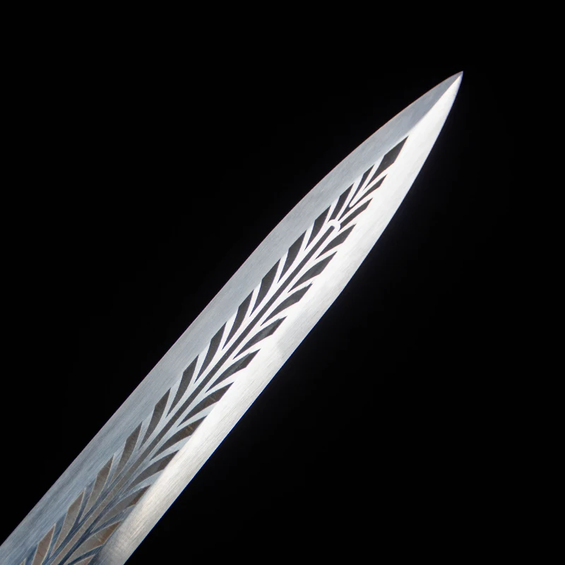 Medieval Han Sword High Manganese Steel Blade Real Full Tang Sharp Ready Battle Metal Handle Dragon Swords Kongfu Weapons Katana - view 3