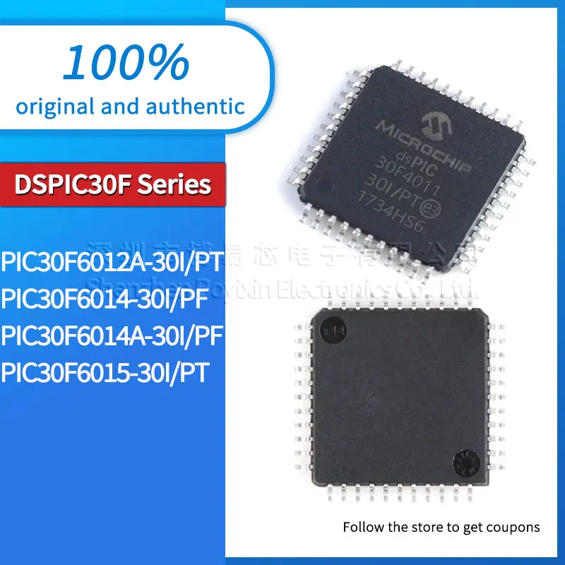 Original genuine DSPIC30F6012A-30I/PT DSPIC30F6014-30I/PF DSPIC30F6014A-30I/PF DSPIC30F6015-30I/PT package TQFP