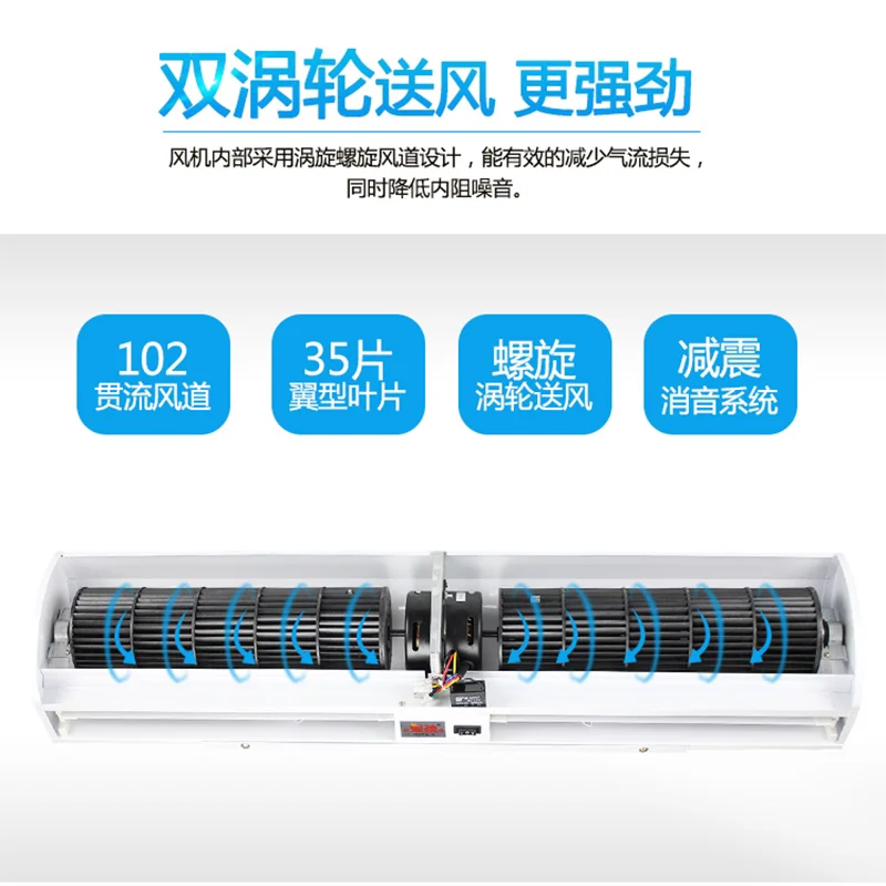 Industrial assembly line decentralized ion fan workshop entrance and exit large  volume dust removal plasma air curtain machine