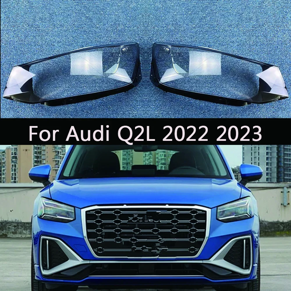 

Налобный фонарь для Audi Q2 Q2L 2022-2023, прозрачный налобный фонарь, замена оригинального абажура из оргстекла