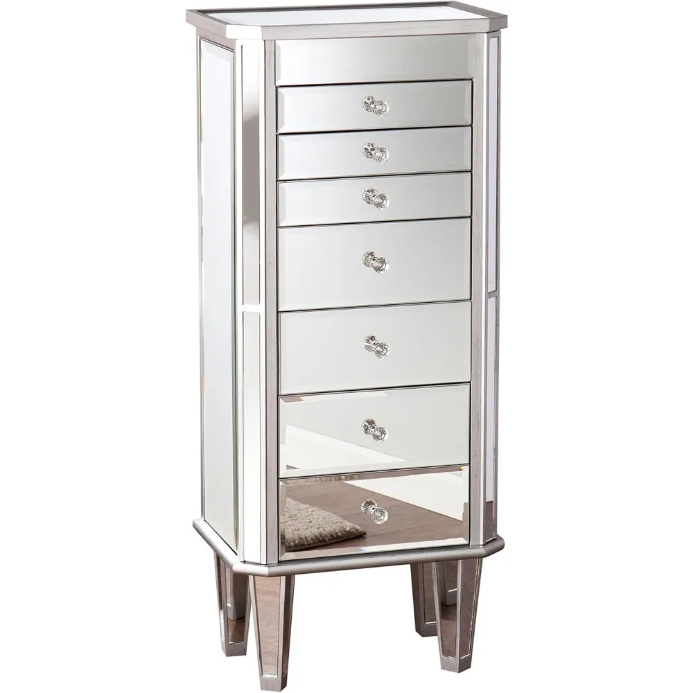 

Southern Enterprises Margaux Silver Mirrored Jewelry Armoire AMZ2157SJ