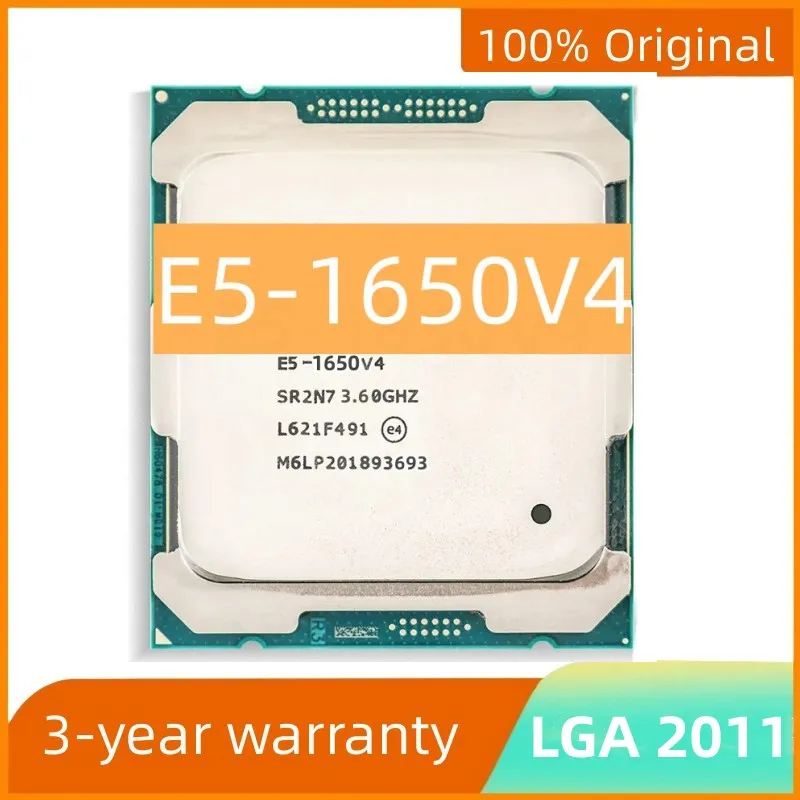 

E5-1650V4 E5 1650V4 XeonCPU Support x99 motherboard LGA2011 3.60GHz 6-Cores processor 140W